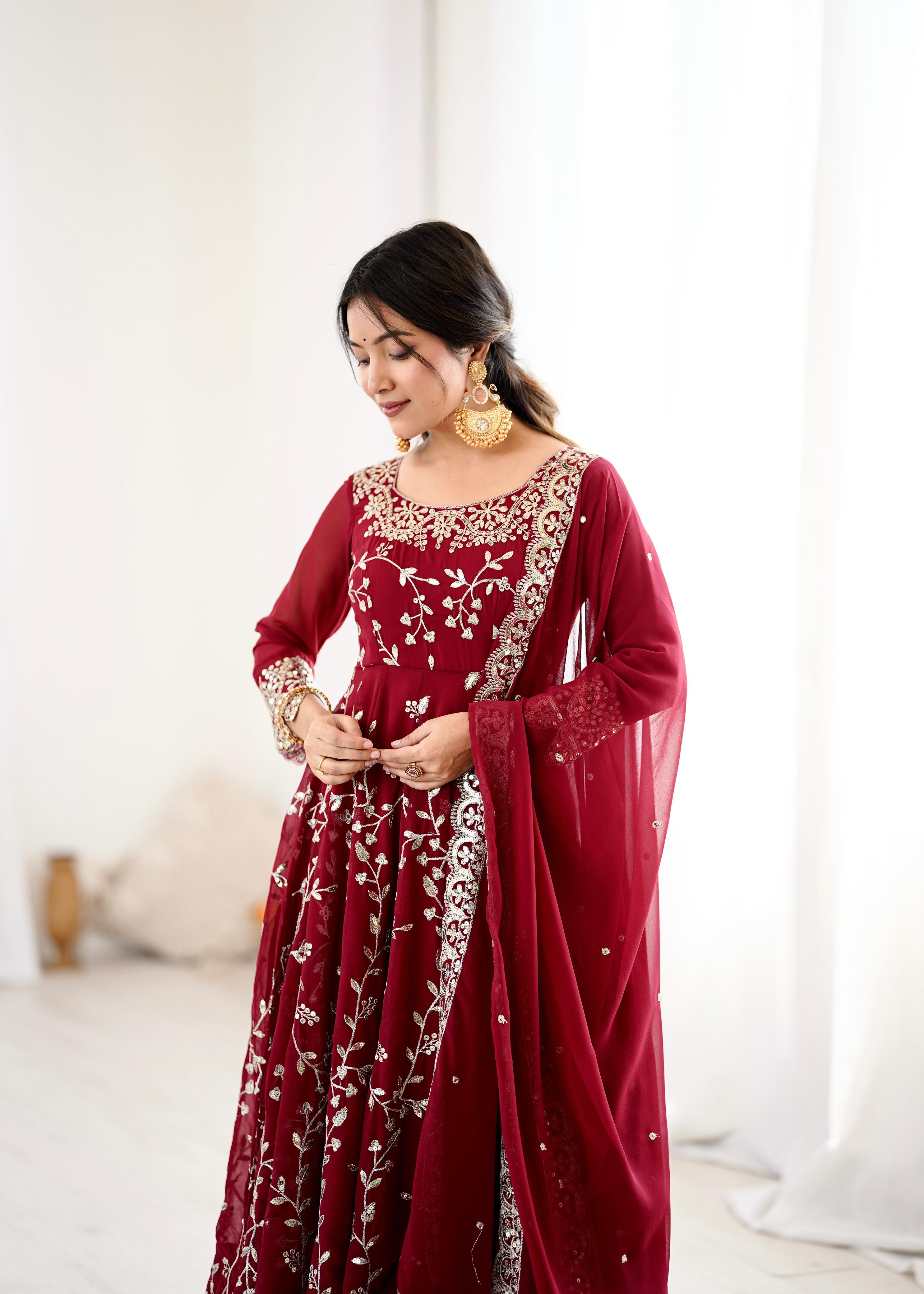 Maverick Fusion Women’s Ethnic Anarkali Gown